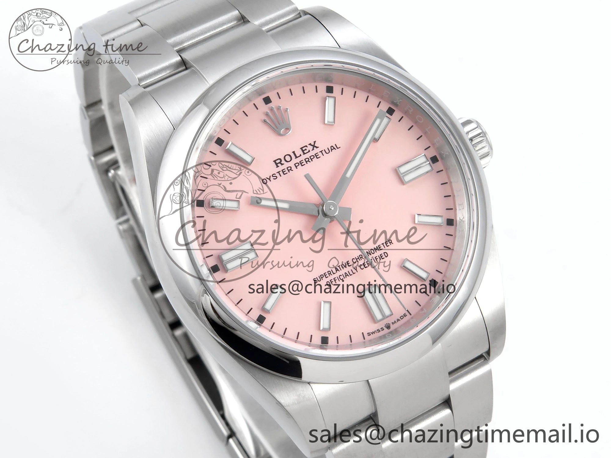 Oyster Perpetual 126000 36mm EWEF Best Edition 904L Steel Pink Dial A OnTrend 780