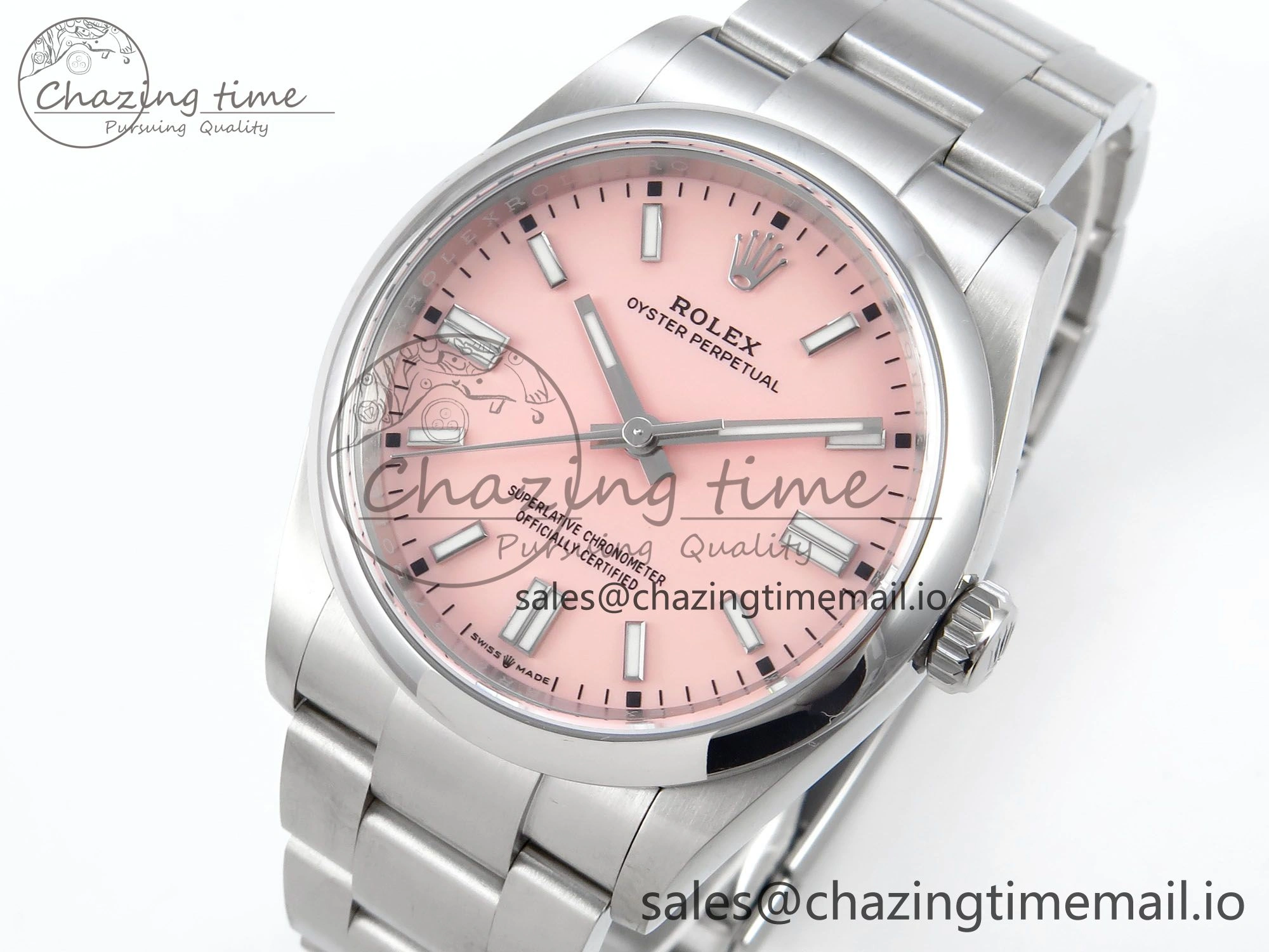 Oyster Perpetual 126000 36mm EWEF Best Edition 904L Steel Pink Dial A OnTrend 780