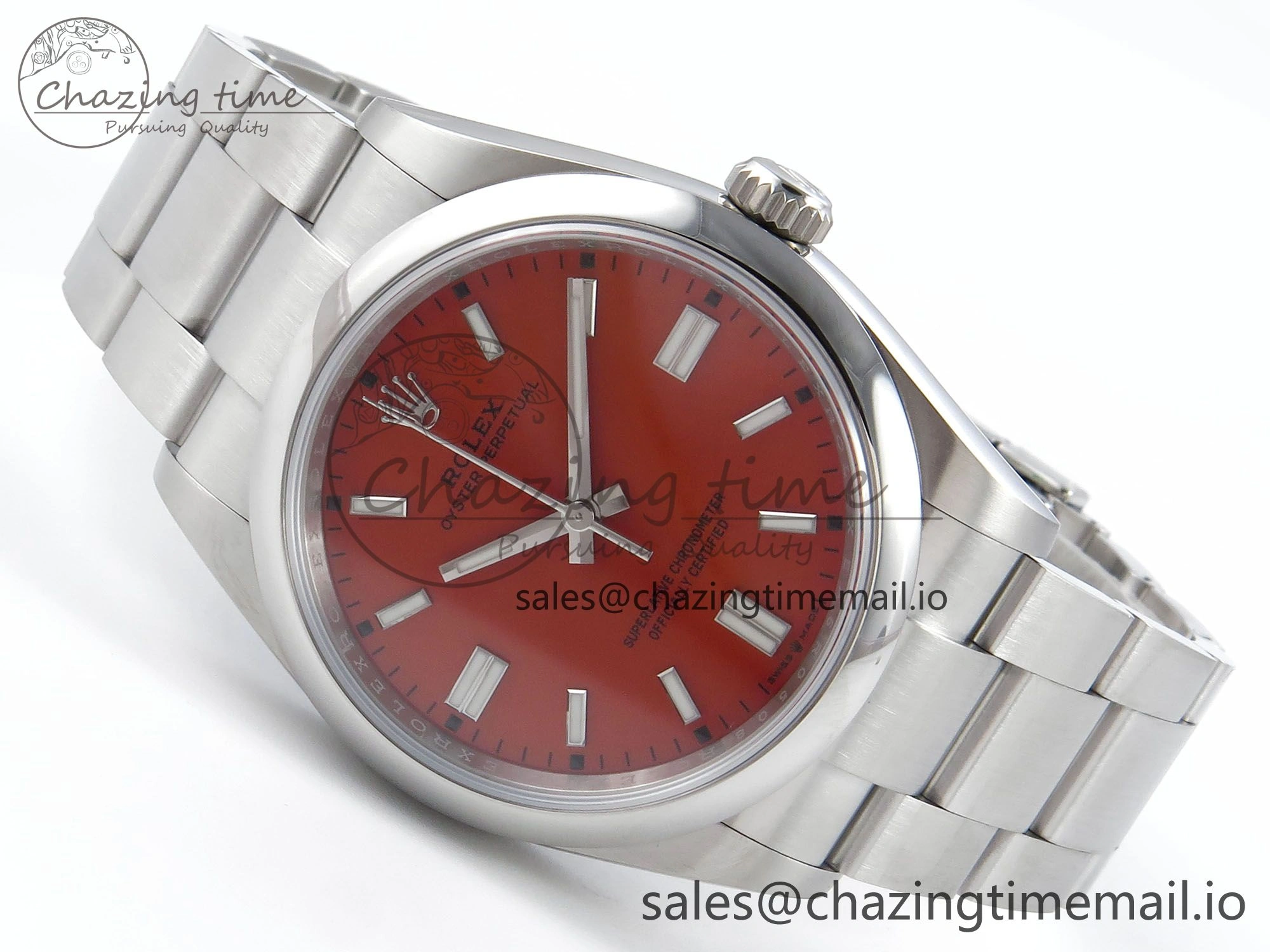 Upgraded Oyster Perpetual 126000 36mm EWEF Best Edition 904L Steel Red Dial A 774