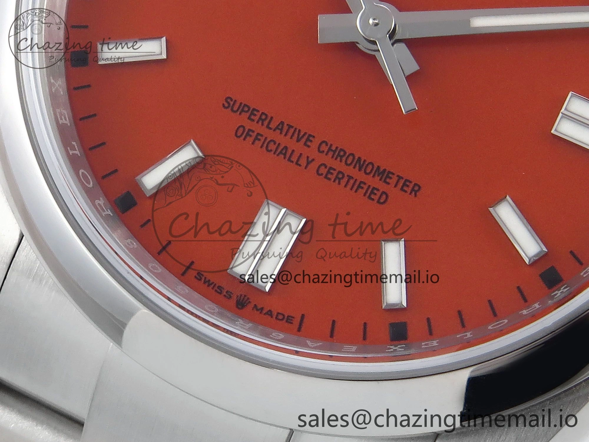 Upgraded Oyster Perpetual 126000 36mm EWEF Best Edition 904L Steel Red Dial A 774