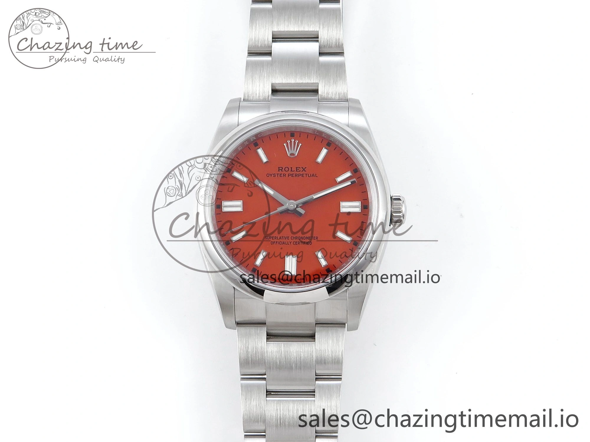 Upgraded Oyster Perpetual 126000 36mm EWEF Best Edition 904L Steel Red Dial A 774