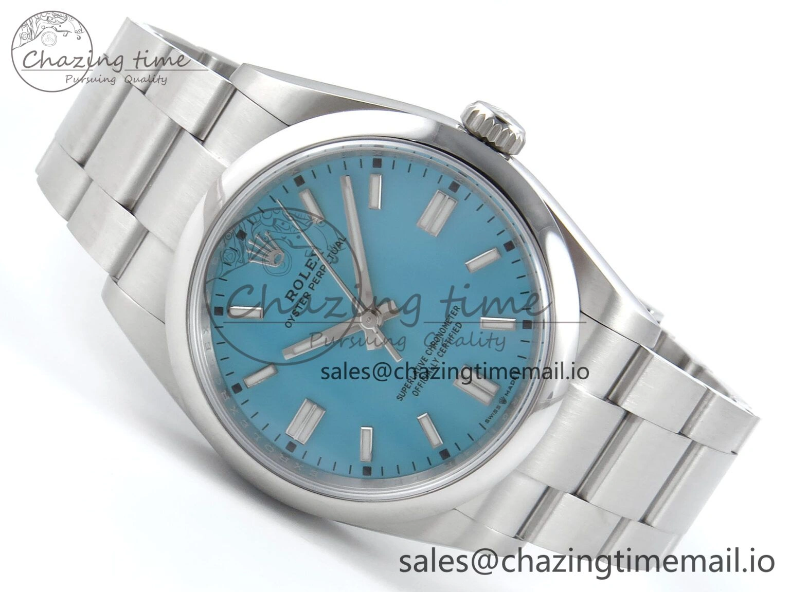 Oyster Perpetual 126000 36mm EWEF Best Edition 904L Steel Tiffany Blue Dial A Compact 776