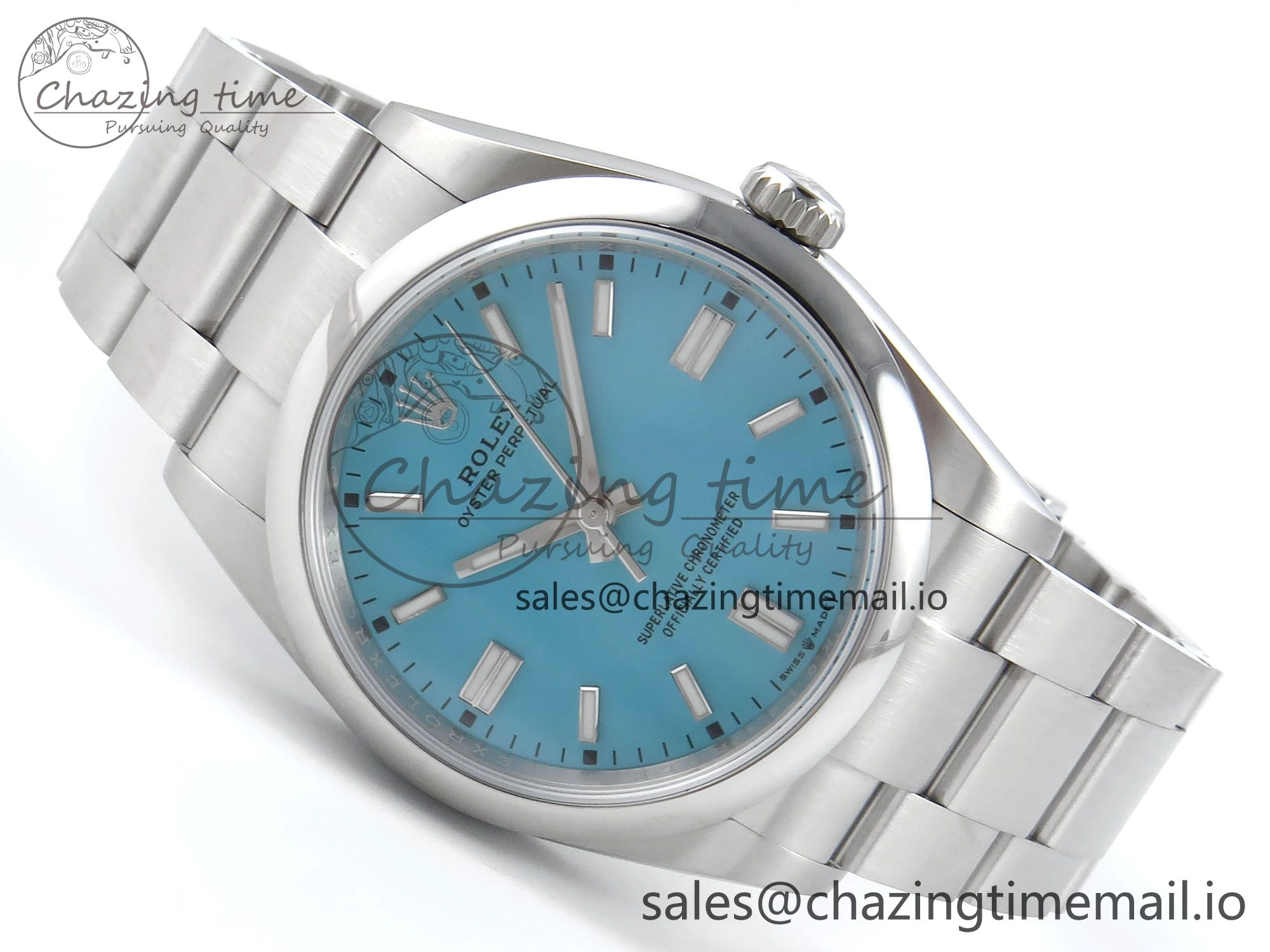 Oyster Perpetual 126000 36mm EWEF Best Edition 904L Steel Tiffany Blue Dial A Compact 776