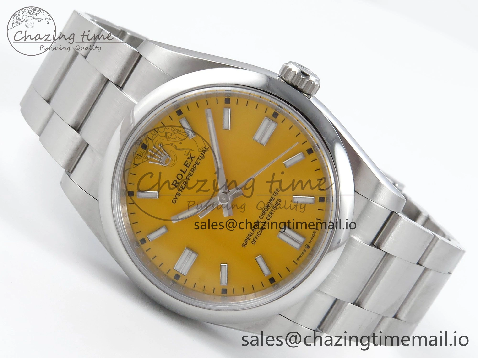 Oyster Perpetual 126000 36mm EWEF Best Edition 904L Steel Yellow Dial A Seasonal 777