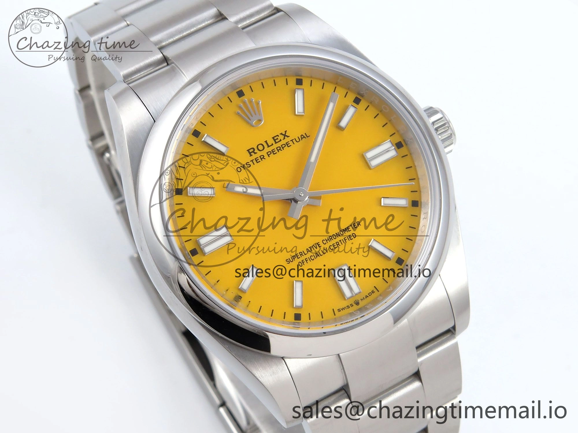 Oyster Perpetual 126000 36mm EWEF Best Edition 904L Steel Yellow Dial A Seasonal 777