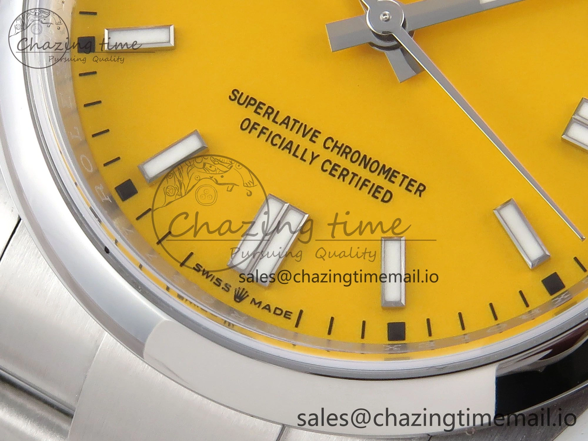 Oyster Perpetual 126000 36mm EWEF Best Edition 904L Steel Yellow Dial A Seasonal 777