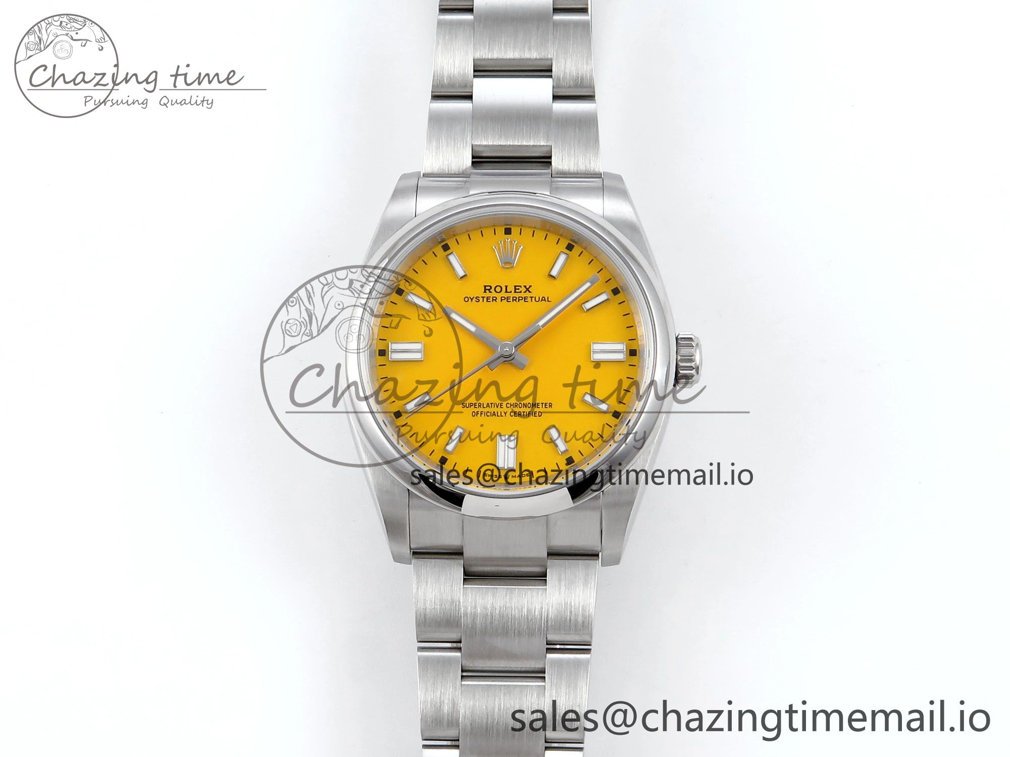 Oyster Perpetual 126000 36mm EWEF Best Edition 904L Steel Yellow Dial A Seasonal 777