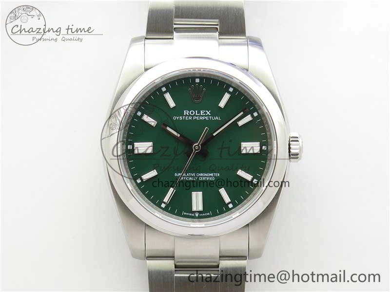 Resilient Oyster Perpetual 126000 36mm KRF 1:1 Best Edition 904L Steel Green Dial A 2732