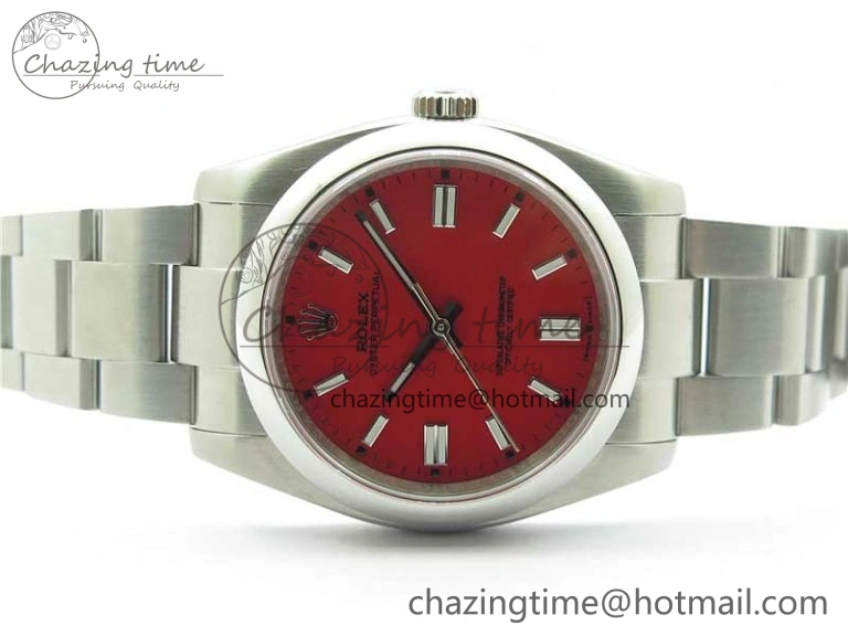 Oyster Perpetual 126000 36mm KRF 1:1 Best Edition 904L Steel Red Dial A TechFriendly 2733