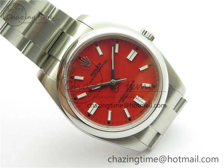 Oyster Perpetual 126000 36mm KRF 1:1 Best Edition 904L Steel Red Dial A TechFriendly 2733