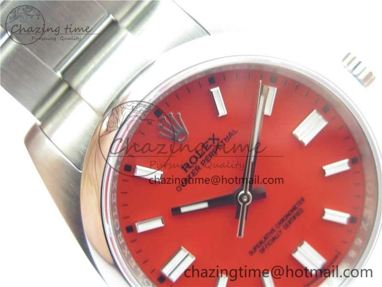 Oyster Perpetual 126000 36mm KRF 1:1 Best Edition 904L Steel Red Dial A TechFriendly 2733
