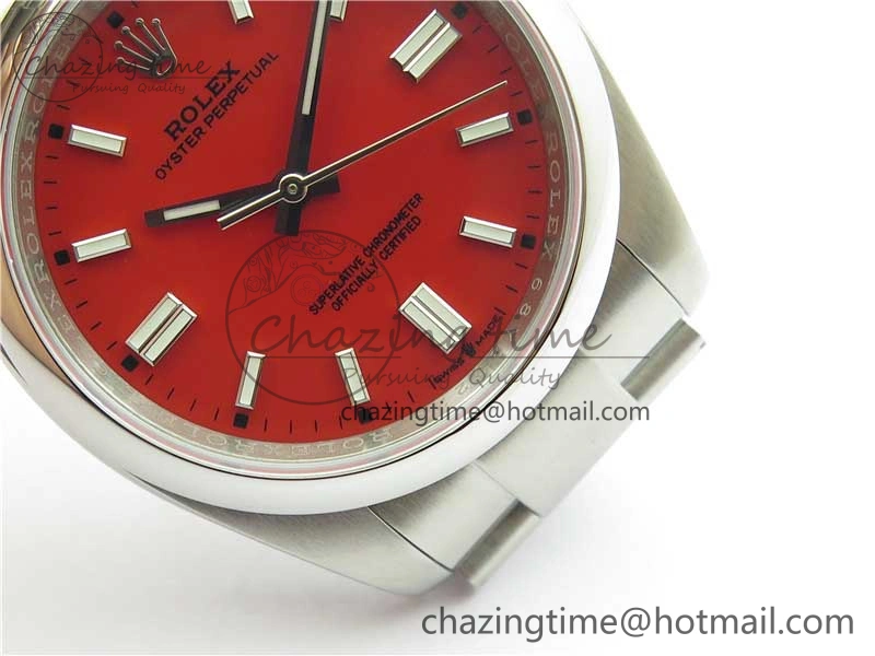 Oyster Perpetual 126000 36mm KRF 1:1 Best Edition 904L Steel Red Dial A TechFriendly 2733