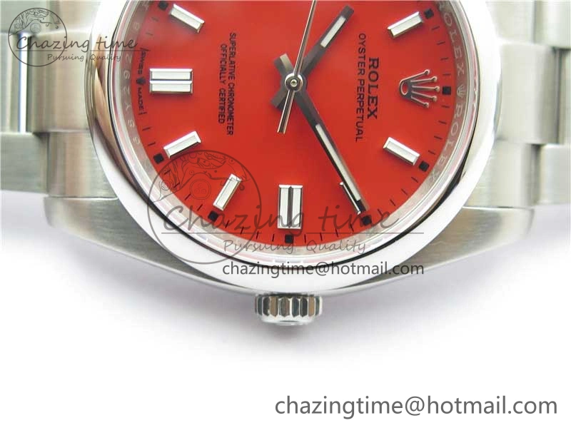 Oyster Perpetual 126000 36mm KRF 1:1 Best Edition 904L Steel Red Dial A TechFriendly 2733