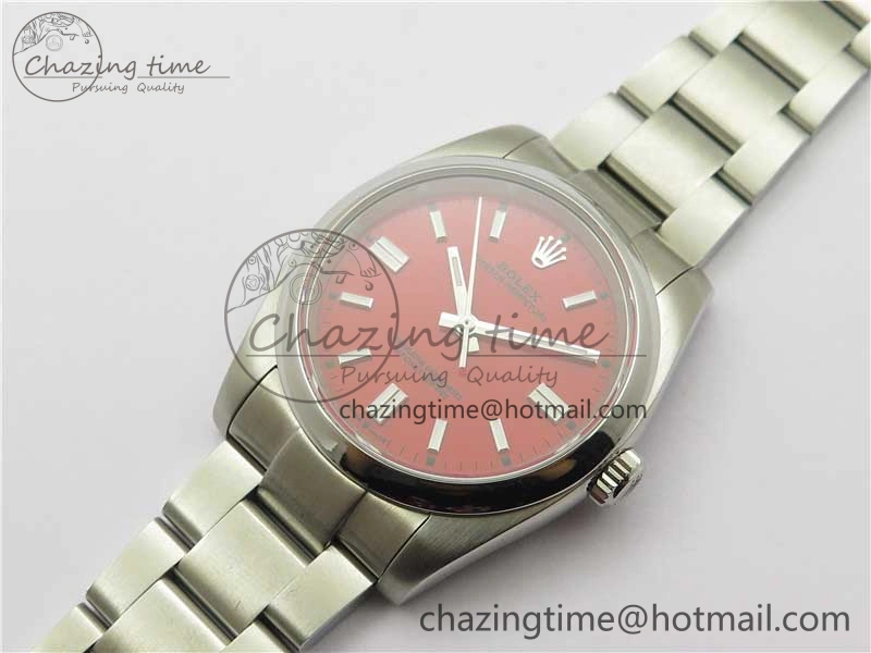 Oyster Perpetual 126000 36mm KRF 1:1 Best Edition 904L Steel Red Dial A TechFriendly 2733
