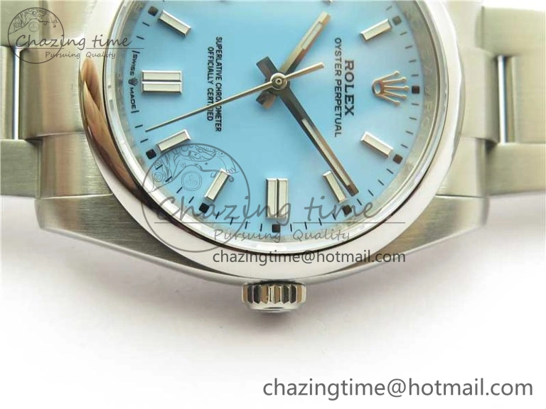 Functional Oyster Perpetual 126000 36mm KRF 1:1 Best Edition 904L Steel Tiffany Blue Dial A 2735