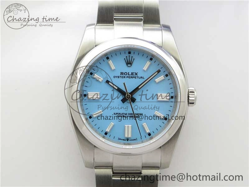 Functional Oyster Perpetual 126000 36mm KRF 1:1 Best Edition 904L Steel Tiffany Blue Dial A 2735