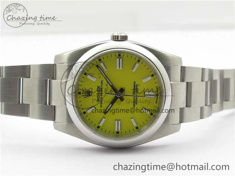EasyMatch Oyster Perpetual 126000 36mm KRF 1:1 Best Edition 904L Steel Yellow Dial A 2729