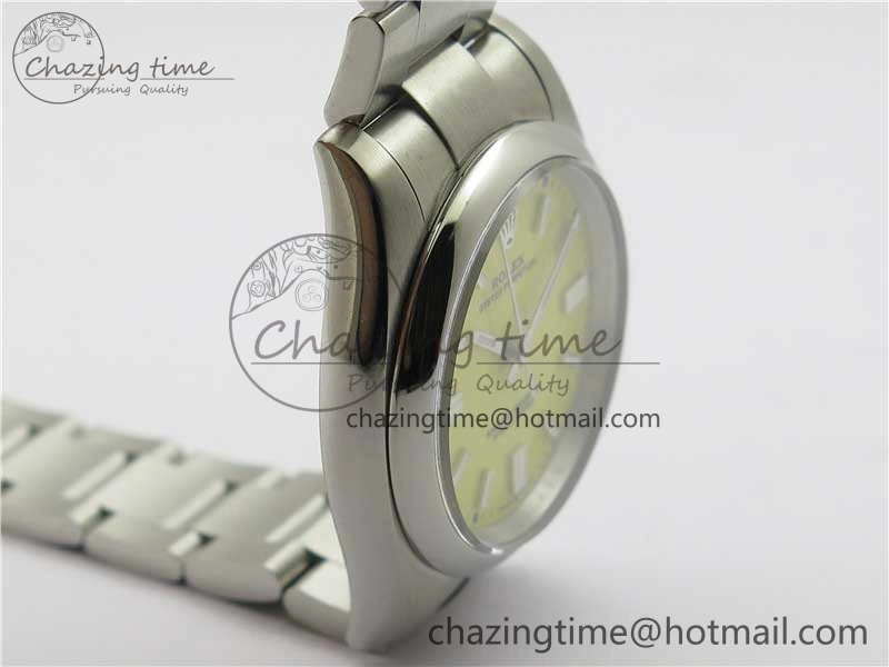 EasyMatch Oyster Perpetual 126000 36mm KRF 1:1 Best Edition 904L Steel Yellow Dial A 2729