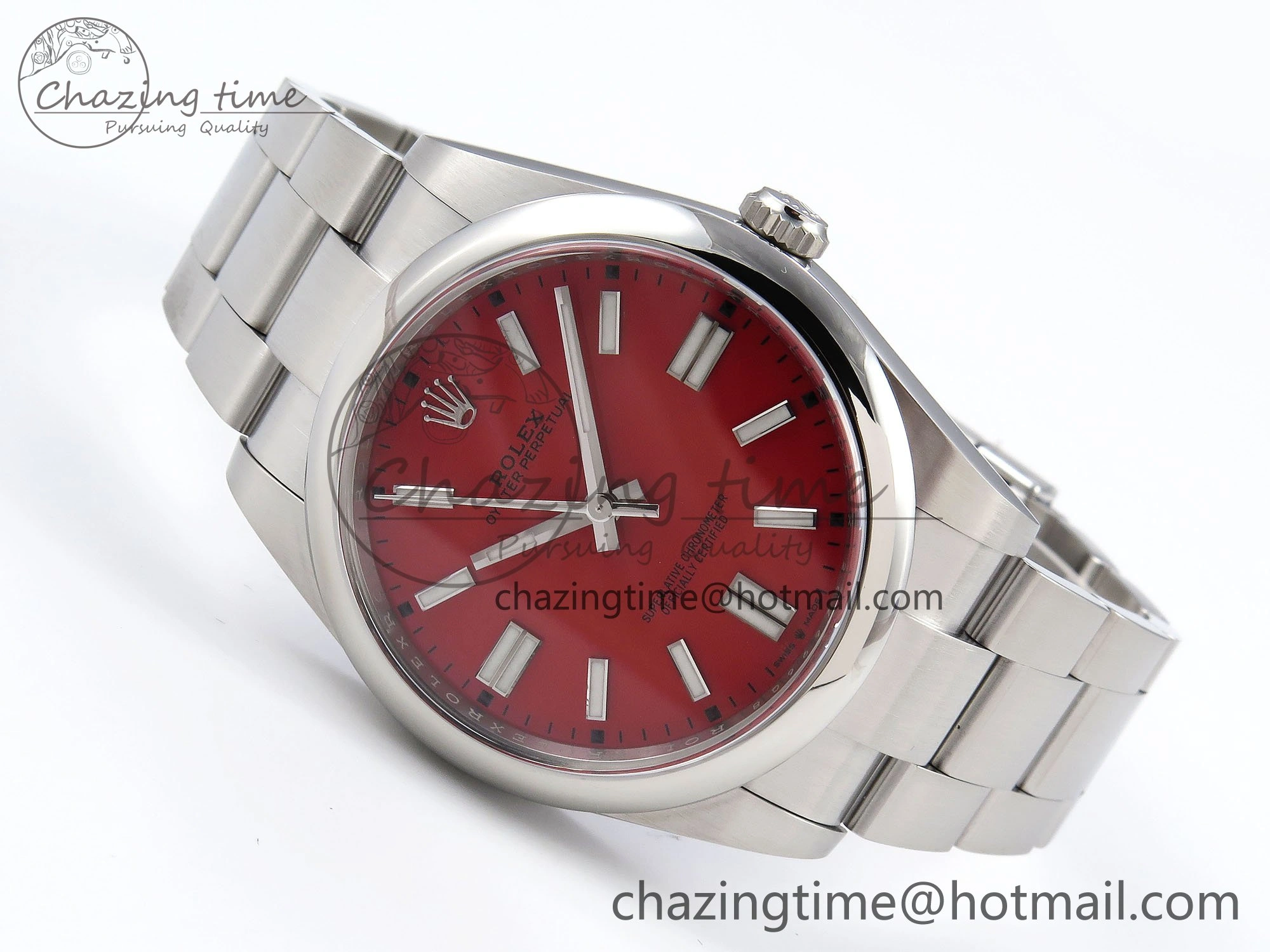Durable Oyster Perpetual 126000 41mm Clean 1:1 Best Edition 904L Steel Red Dial VR 1633
