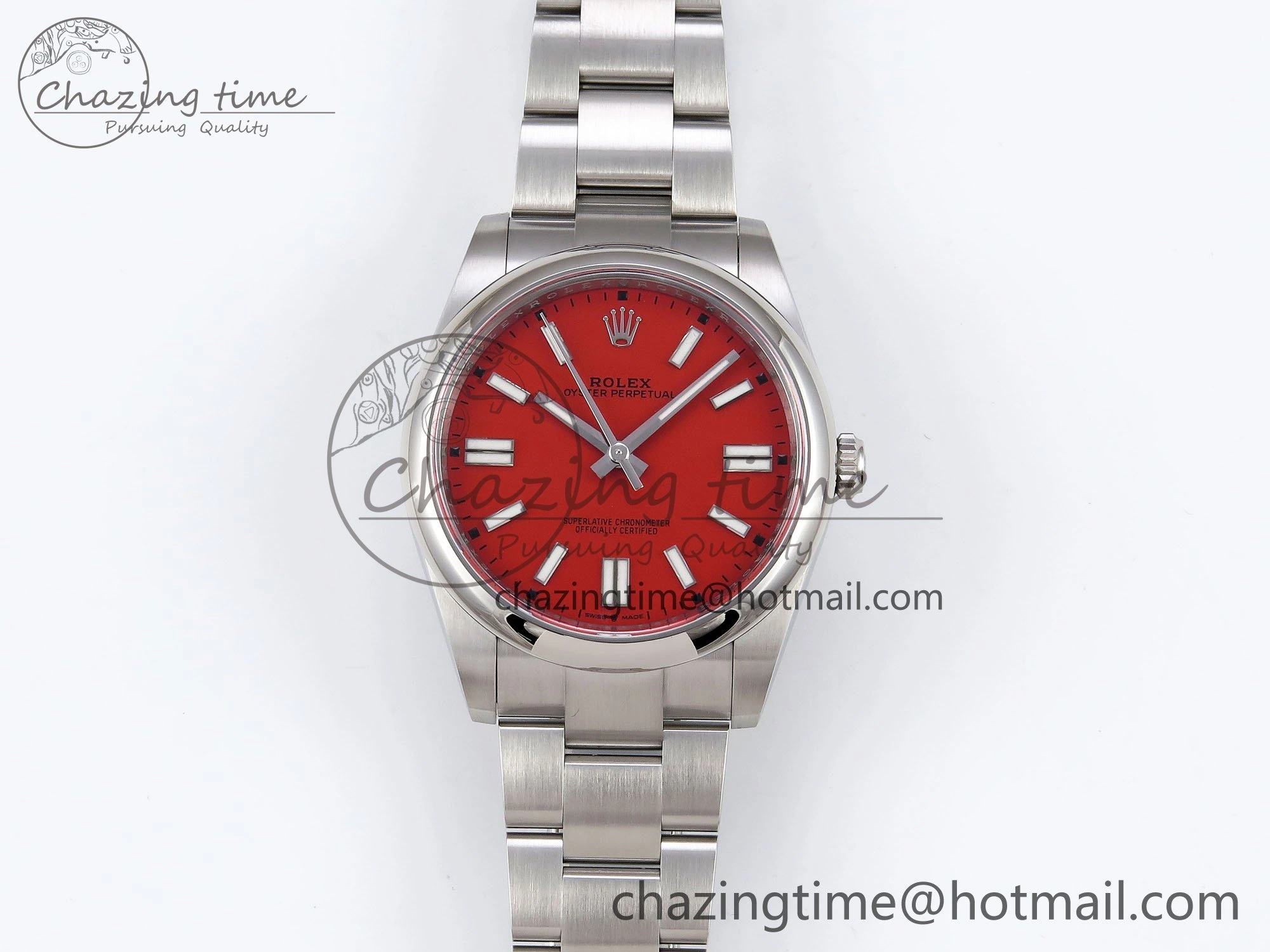 Durable Oyster Perpetual 126000 41mm Clean 1:1 Best Edition 904L Steel Red Dial VR 1633