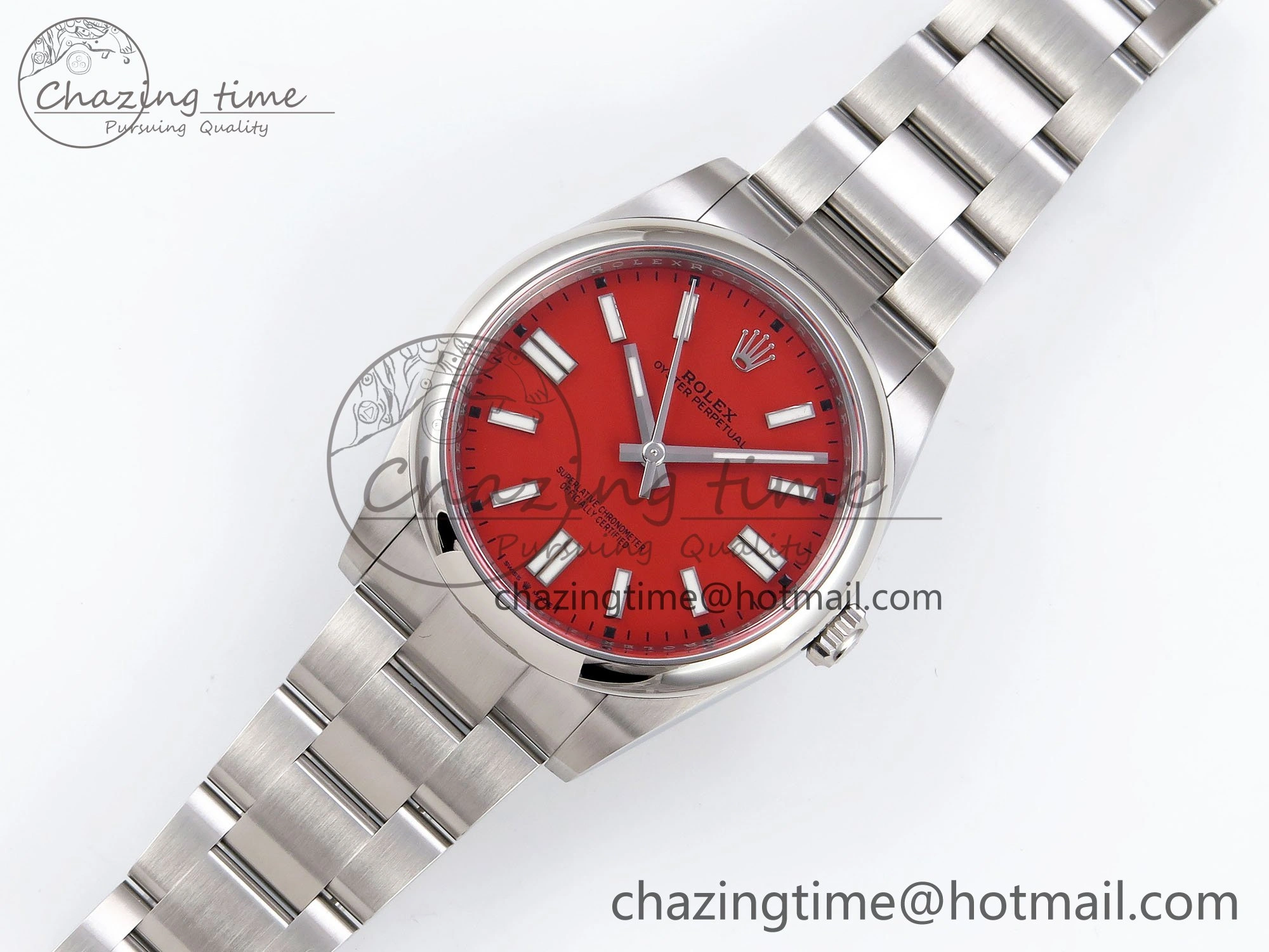 Durable Oyster Perpetual 126000 41mm Clean 1:1 Best Edition 904L Steel Red Dial VR 1633