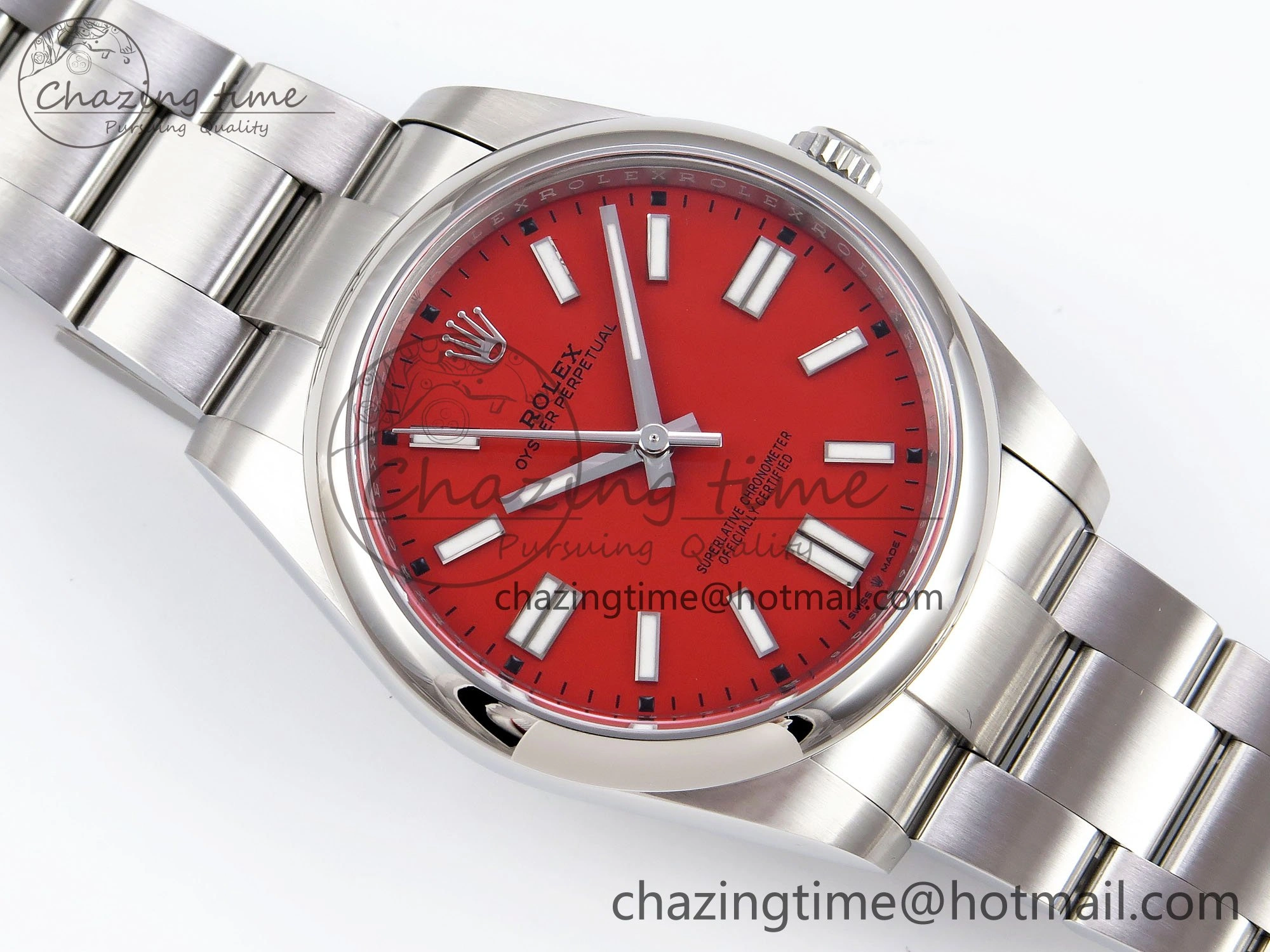 Durable Oyster Perpetual 126000 41mm Clean 1:1 Best Edition 904L Steel Red Dial VR 1633