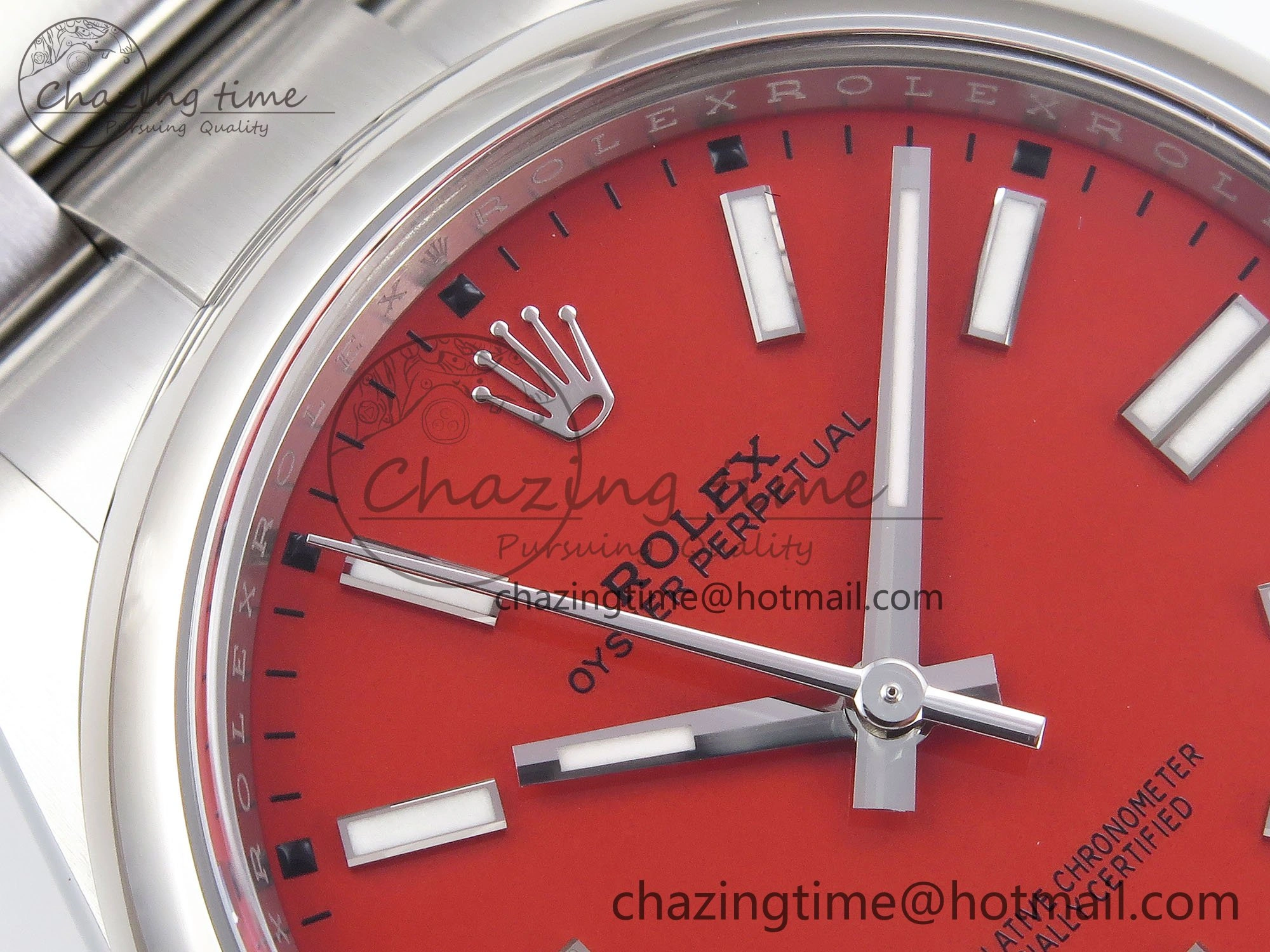 Durable Oyster Perpetual 126000 41mm Clean 1:1 Best Edition 904L Steel Red Dial VR 1633