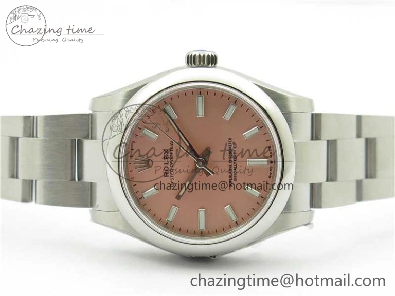 Functional Oyster Perpetual 31mm 277200 EWF Best Edition Deep Pink Dial on SS Bracelet 6T 10432