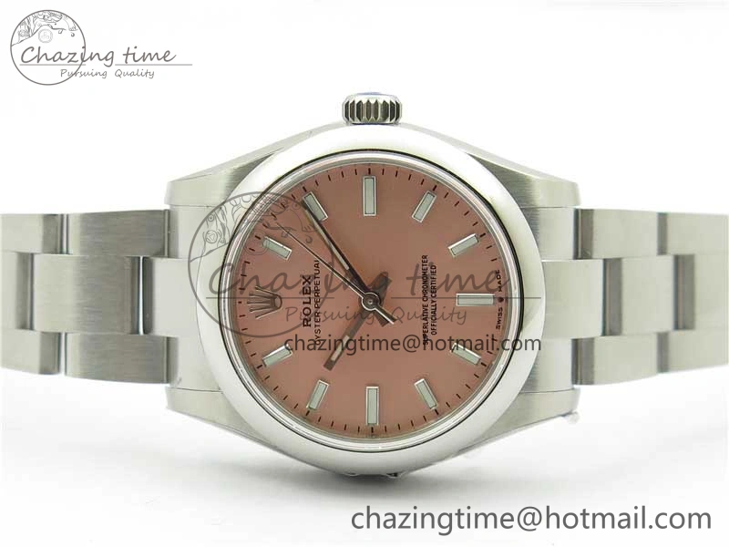 Functional Oyster Perpetual 31mm 277200 EWF Best Edition Deep Pink Dial on SS Bracelet 6T 10432