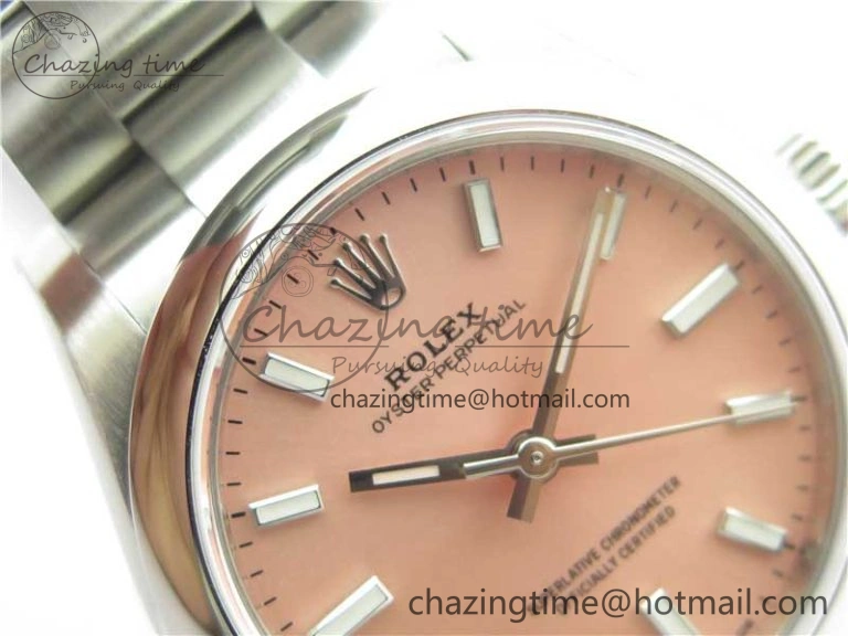 Functional Oyster Perpetual 31mm 277200 EWF Best Edition Deep Pink Dial on SS Bracelet 6T 10432