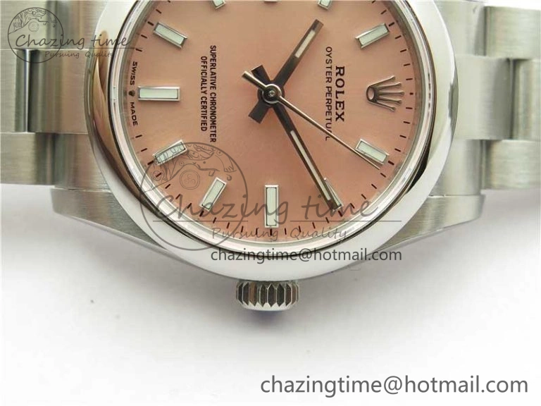 Functional Oyster Perpetual 31mm 277200 EWF Best Edition Deep Pink Dial on SS Bracelet 6T 10432