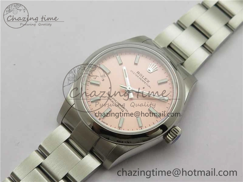 Functional Oyster Perpetual 31mm 277200 EWF Best Edition Deep Pink Dial on SS Bracelet 6T 10432