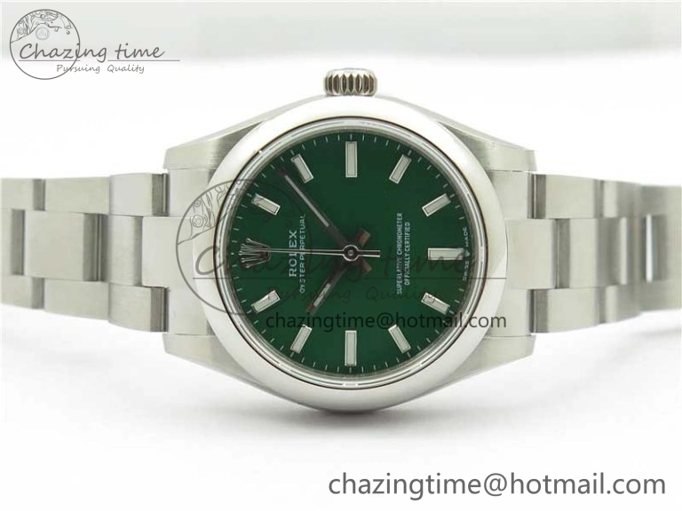 Oyster Perpetual 31mm 277200 EWF Best Edition Green Dial on SS Bracelet 6T EasyMatch 10427