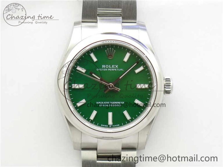 Oyster Perpetual 31mm 277200 EWF Best Edition Green Dial on SS Bracelet 6T EasyMatch 10427