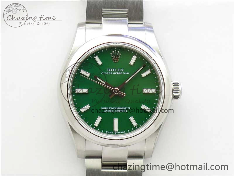 Oyster Perpetual 31mm 277200 EWF Best Edition Green Dial on SS Bracelet 6T EasyMatch 10427