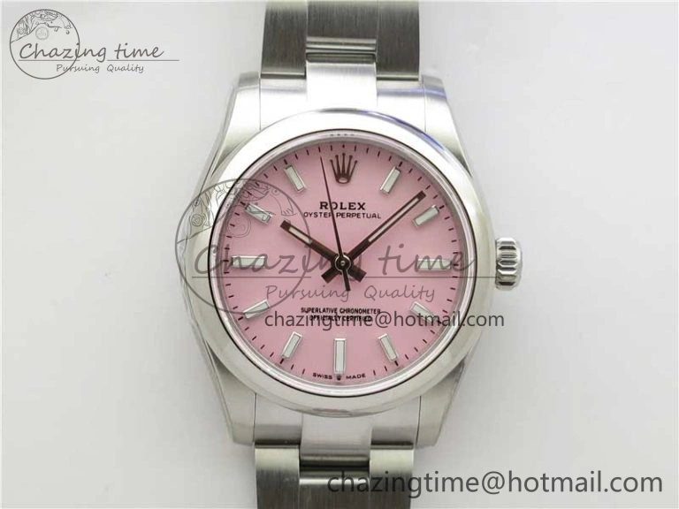 WaterResistant Oyster Perpetual 31mm 277200 EWF Best Edition Pink Dial on SS Bracelet 6T 10434