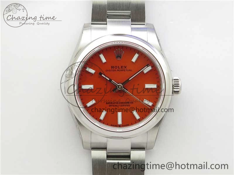Timeless Oyster Perpetual 31mm 277200 EWF Best Edition Red Dial on SS Bracelet 6T 10430