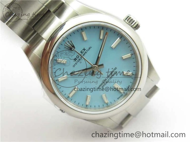 Elegant Oyster Perpetual 31mm 277200 EWF Best Edition Tiffany Blue Dial on SS Bracelet 6T 2769