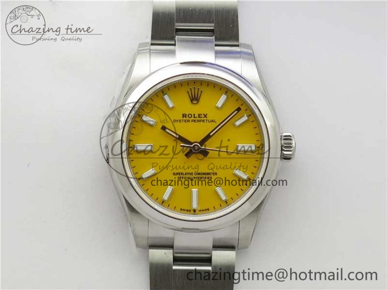 MoistureWicking Oyster Perpetual 31mm 277200 EWF Best Edition Yellow Dial on SS Bracelet 6T 10431
