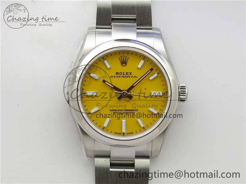 Oyster Perpetual 31mm 277200 EWF Best Edition Yellow Dial on SS Bracelet 6T Supportive 2772