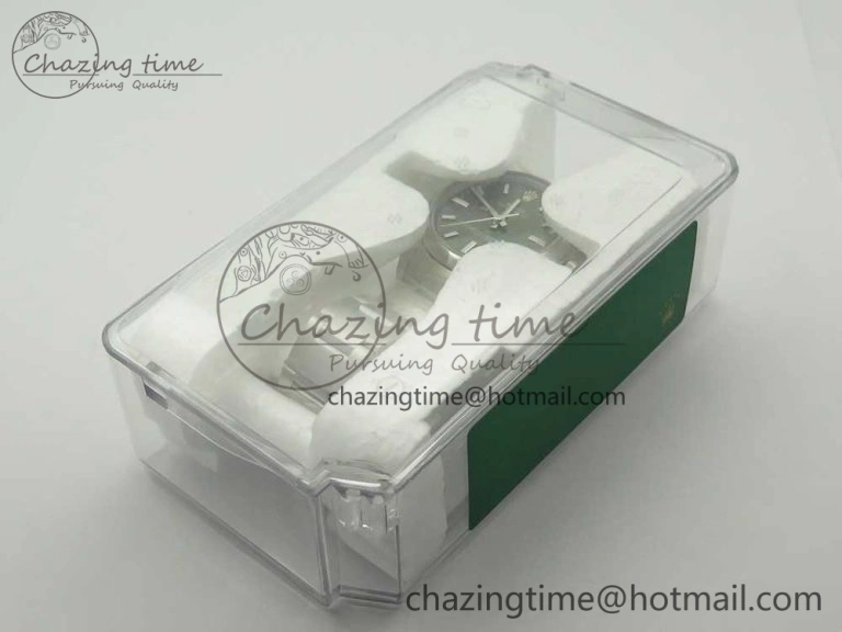 Oyster Perpetual 34mm 114200 UBF 1:1 Best Edition Green Dial on SS Bracelet A Casual 3297