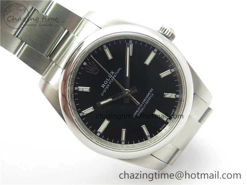 Oyster Perpetual 34mm 114200 UBF Best Edition Black Dial on SS Bracelet A WrinkleFree 3142