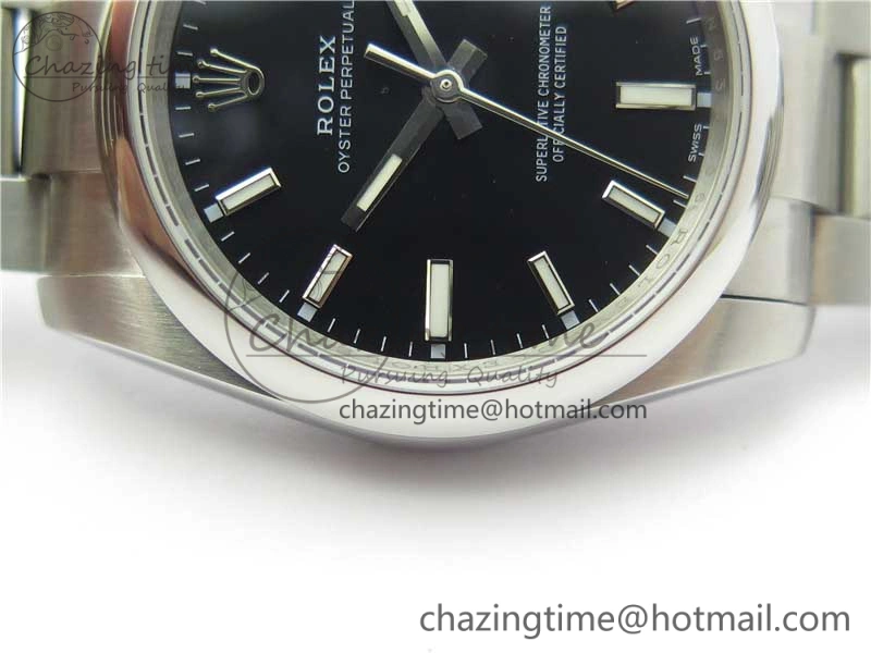 Oyster Perpetual 34mm 114200 UBF Best Edition Black Dial on SS Bracelet A WrinkleFree 3142