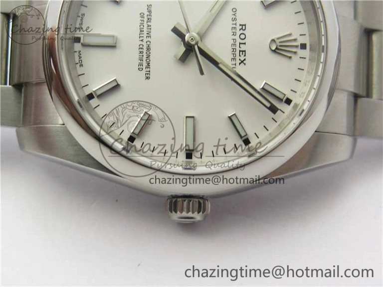Oyster Perpetual 34mm 114200 UBF Best Edition White Dial on SS Bracelet A GoAnywhere 10538
