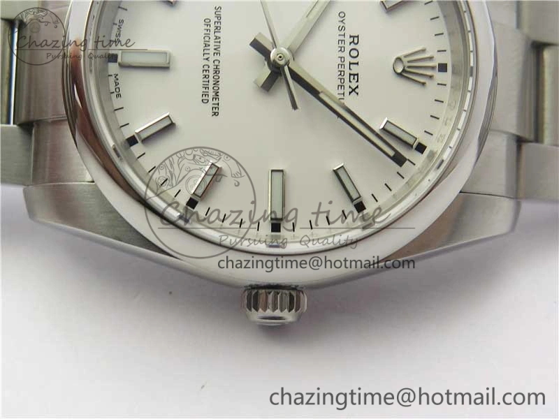 Oyster Perpetual 34mm 114200 UBF Best Edition White Dial on SS Bracelet A GoAnywhere 10538