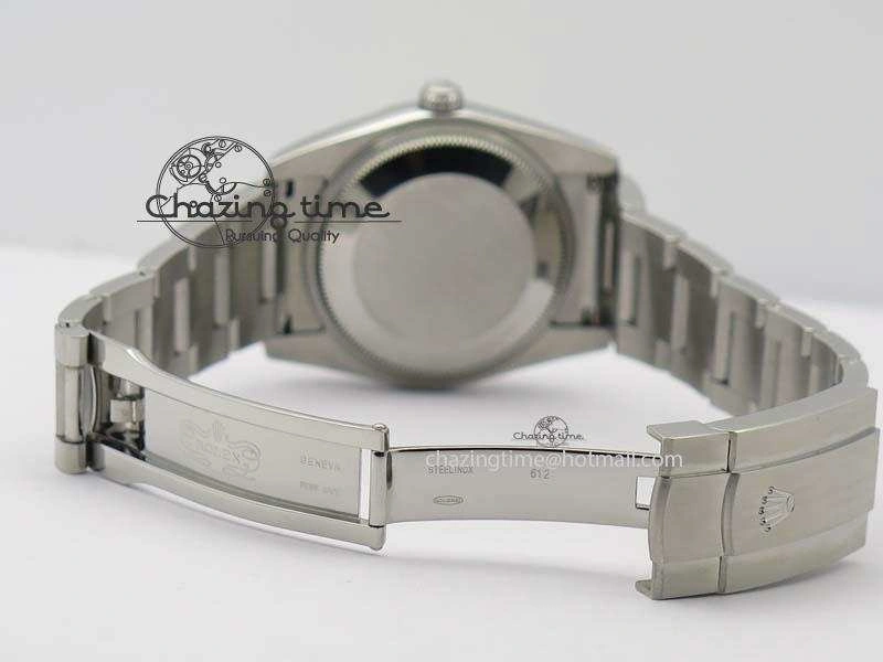 Durable Oyster Perpetual 34mm Ladies 114300 1:1 Best Edition Olive Green Dial On SS Bracelet A 3803