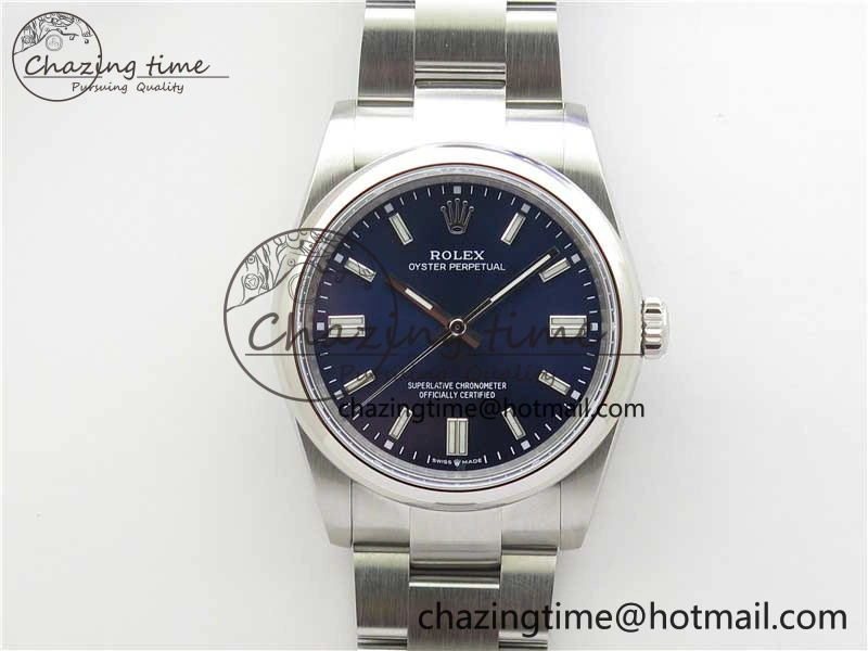 EasyCare Oyster Perpetual 36mm 126000 BP Best Edition Dark Blue Dial on SS Bracelet 2651