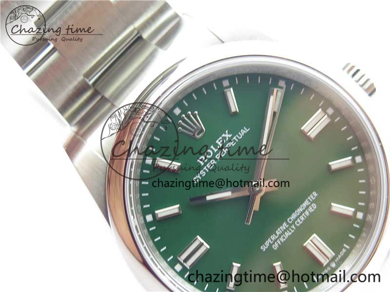 ModernLook Oyster Perpetual 36mm 126000 BP Best Edition Green Dial on SS Bracelet 2648