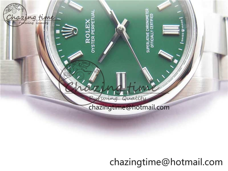 ModernLook Oyster Perpetual 36mm 126000 BP Best Edition Green Dial on SS Bracelet 2648
