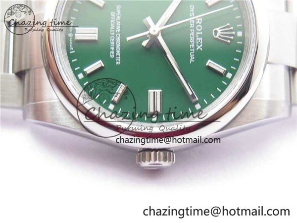 ModernLook Oyster Perpetual 36mm 126000 BP Best Edition Green Dial on SS Bracelet 2648